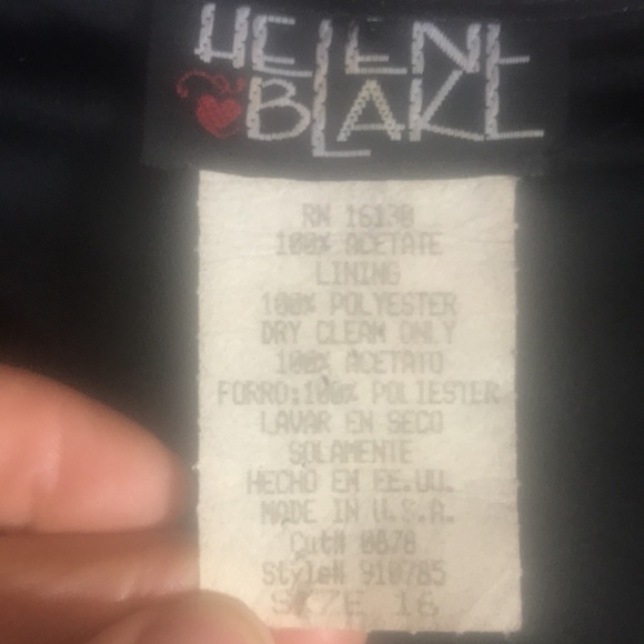 Helene Blake VINTAGE Evening Gown SZ16 - Picture 4 of 5